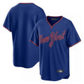 Ldoa NY.Mets Blank Player Royal T-shirt Home Game Stitched Jerseys
