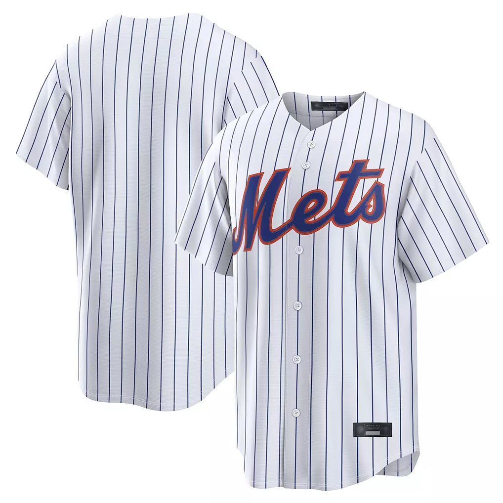 Ldoa NY.Mets Blank Player White Home Limited Stitched Jerseys