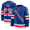 Tuec NY.Rangers #23 Adam Fox Blue Home Premium Jerseys