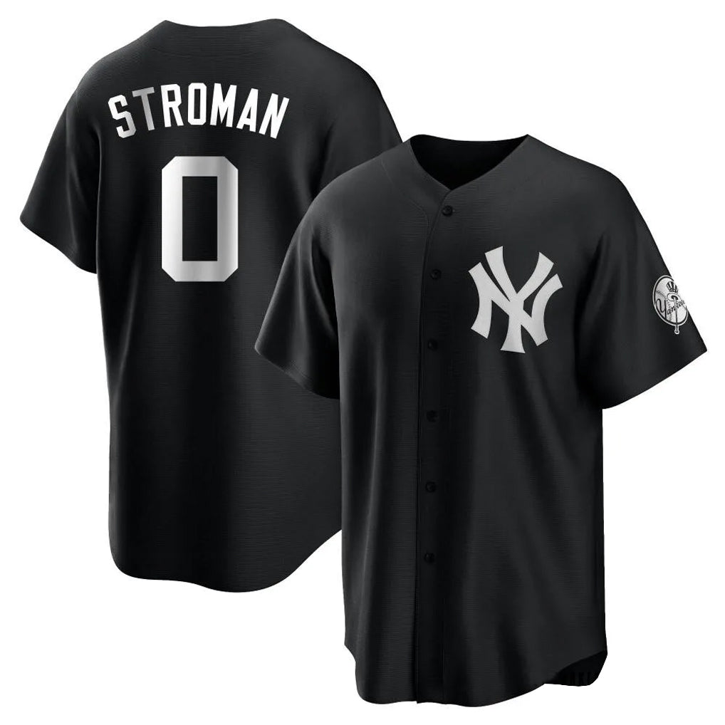 Ldoa NY.Yankees #0 Marcus Stroman Player Black Game Stitched Jerseys