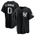 Ldoa NY.Yankees #0 Marcus Stroman Player Black Game Stitched Jerseys