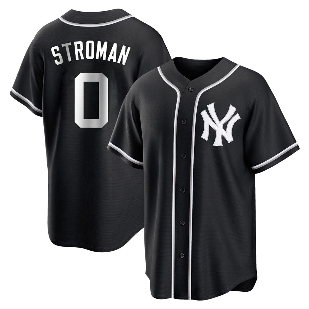 Ldoa NY.Yankees #0 Marcus Stroman Player Black Out Game Home Stitched Jerseys