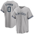 Ldoa NY.Yankees #0 Marcus Stroman Player Gray Road Game Stitched Jerseys