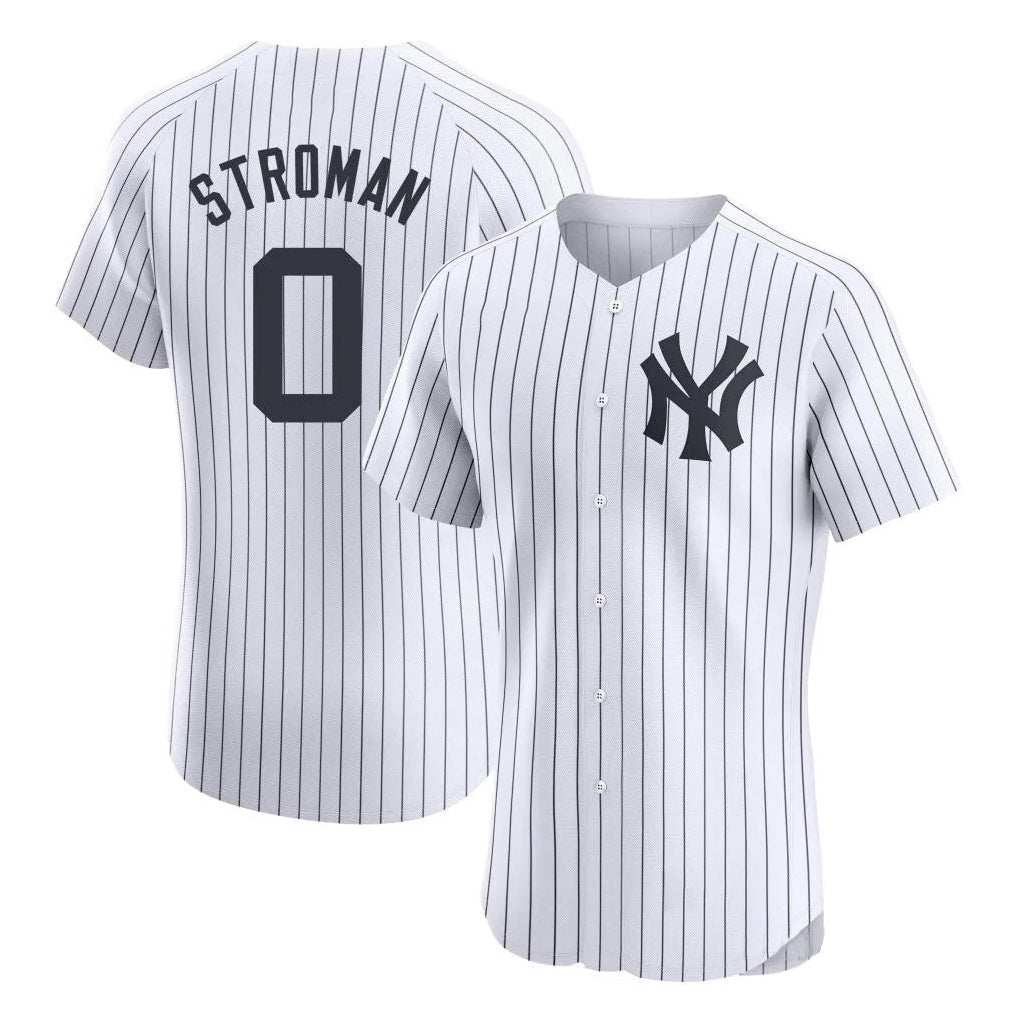Ldoa NY.Yankees #0 Marcus Stroman Player White Limited Elite Home Stitched Jerseys
