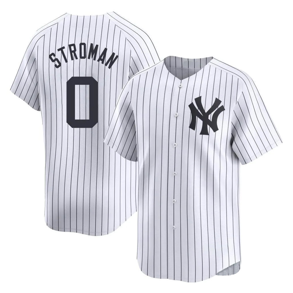 Ldoa NY.Yankees #0 Marcus Stroman Player White Limited Home Stitched Jerseys
