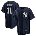 Ldoa NY.Yankees #11 Anthony Volpe Player Navy Game Stitched Jerseys