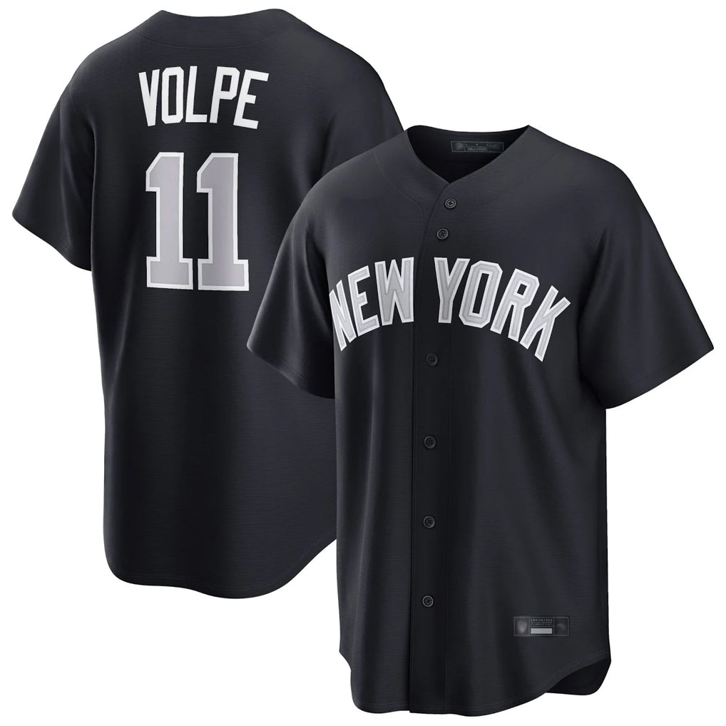 Ldoa NY.Yankees #11 Anthony Volpe Player Navy Home Game Stitched Jerseys