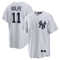 Ldoa NY.Yankees #11 Anthony Volpe Player White Game Home Stitched Jerseys