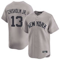 Ldoa NY.Yankees #13 Jazz Chisholm Jr Player Gray Limited Home Stitched Jerseys