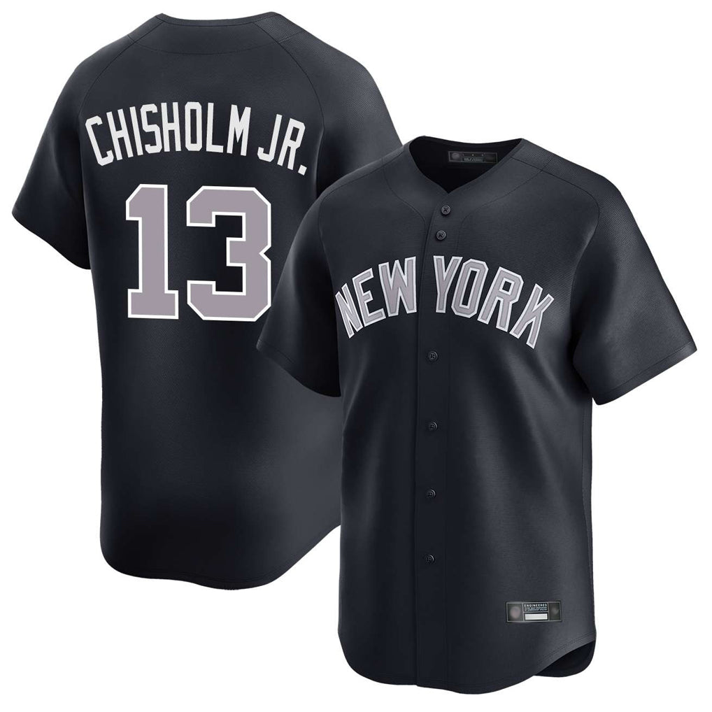 Ldoa NY.Yankees #13 Jazz Chisholm Jr Player Navy Limited Home Stitched Jerseys