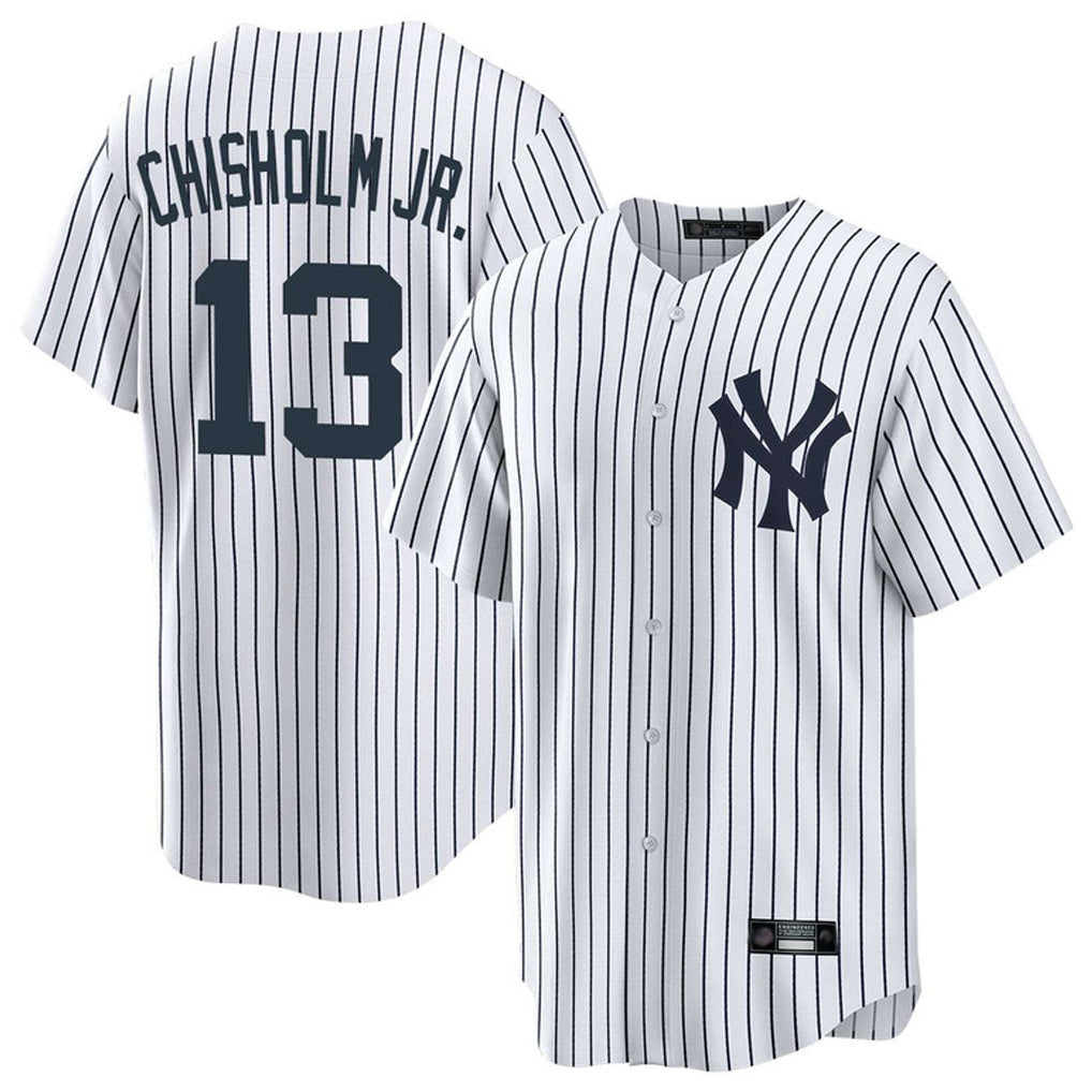 Ldoa NY.Yankees #13 Jazz Chisholm Jr Player White Game Home Stitched Jerseys