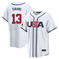 Ldoa NY.Yankees #13 Jazz Chisholm Jr Player White USA 2026 World Classic Limited Game Stitched Jerseys