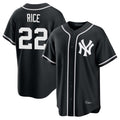 Ldoa NY.Yankees #22 Ben Rice Player Black Out Game Home Stitched Jerseys