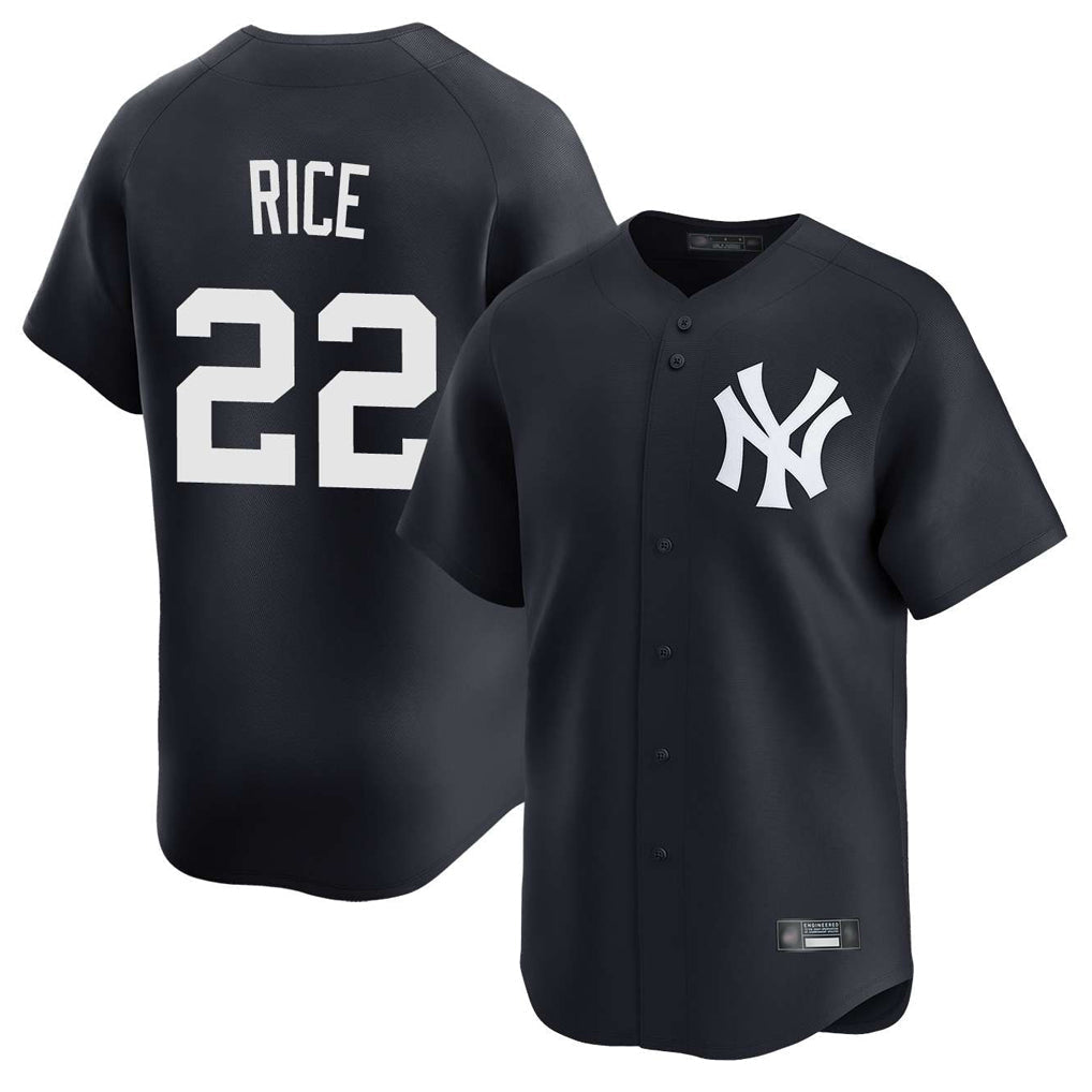 Ldoa NY.Yankees #22 Ben Rice Player Navy Alternate Limited Home Stitched Jerseys