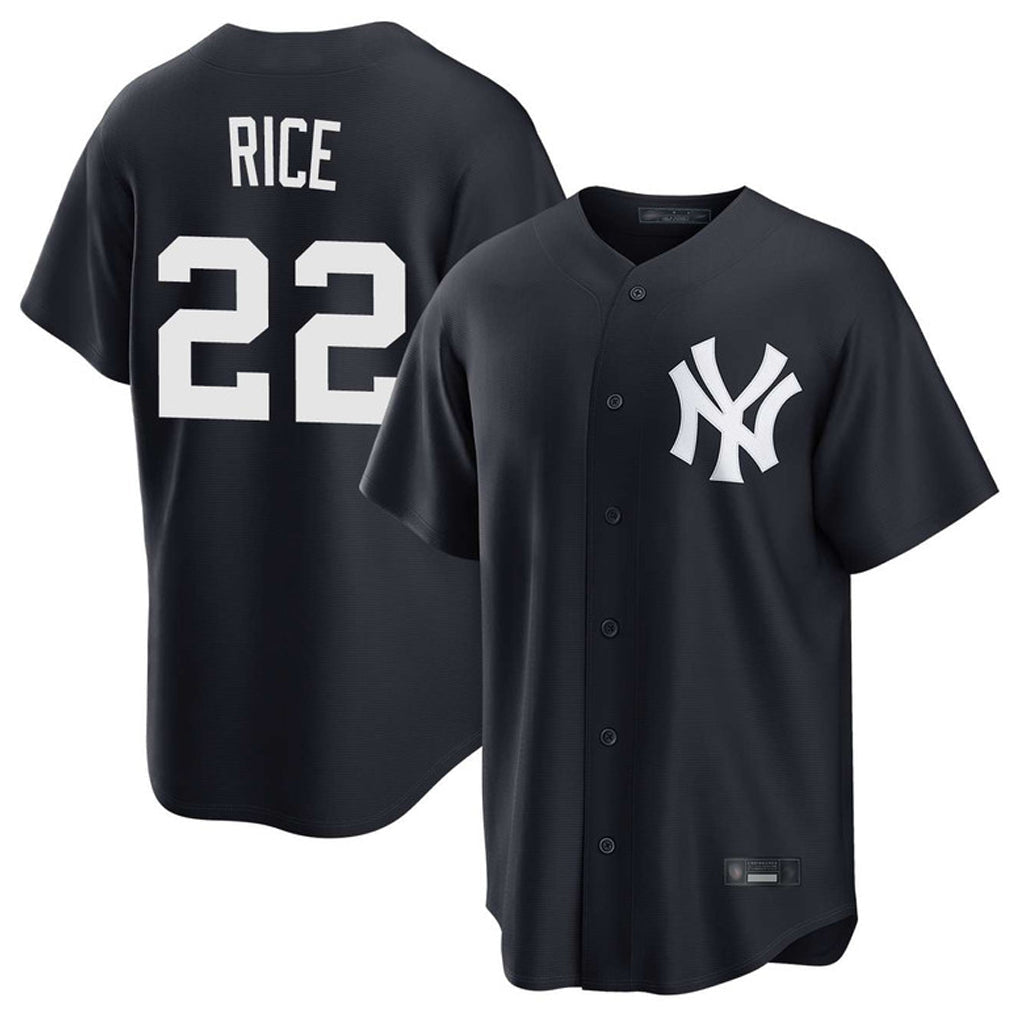 Ldoa NY.Yankees #22 Ben Rice Player Navy Game Home Stitched Jerseys