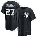 Ldoa NY.Yankees #27 Giancarlo Stanton Player Navy Game Stitched Jerseys