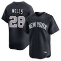Ldoa NY.Yankees #28 Austin Wells Player Navy Limited Home Stitched Jerseys