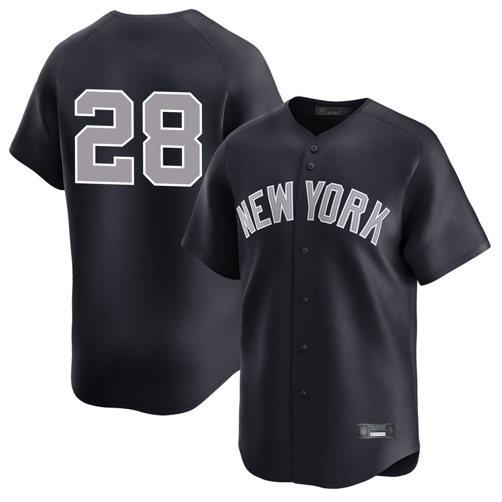 Ldoa NY.Yankees #28 Austin Wells Player Navy Limited Stitched Jerseys