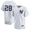 Ldoa NY.Yankees #28 Austin Wells Player White Limited Stitched Jerseys