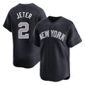 Ldoa NY.Yankees #2 Derek Jeter Player Navy Limited Game Stitched Jerseys