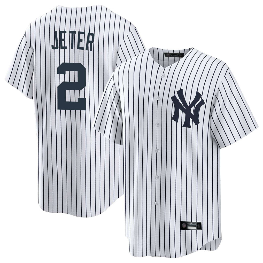Ldoa NY.Yankees #2 Derek Jeter Player White Game Home Stitched Jerseys