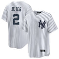 Ldoa NY.Yankees #2 Derek Jeter Player White Game Home Stitched Jerseys