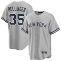 Ldoa NY.Yankees #35 Cody Bellinger Player Gray Road Game Stitched Jerseys