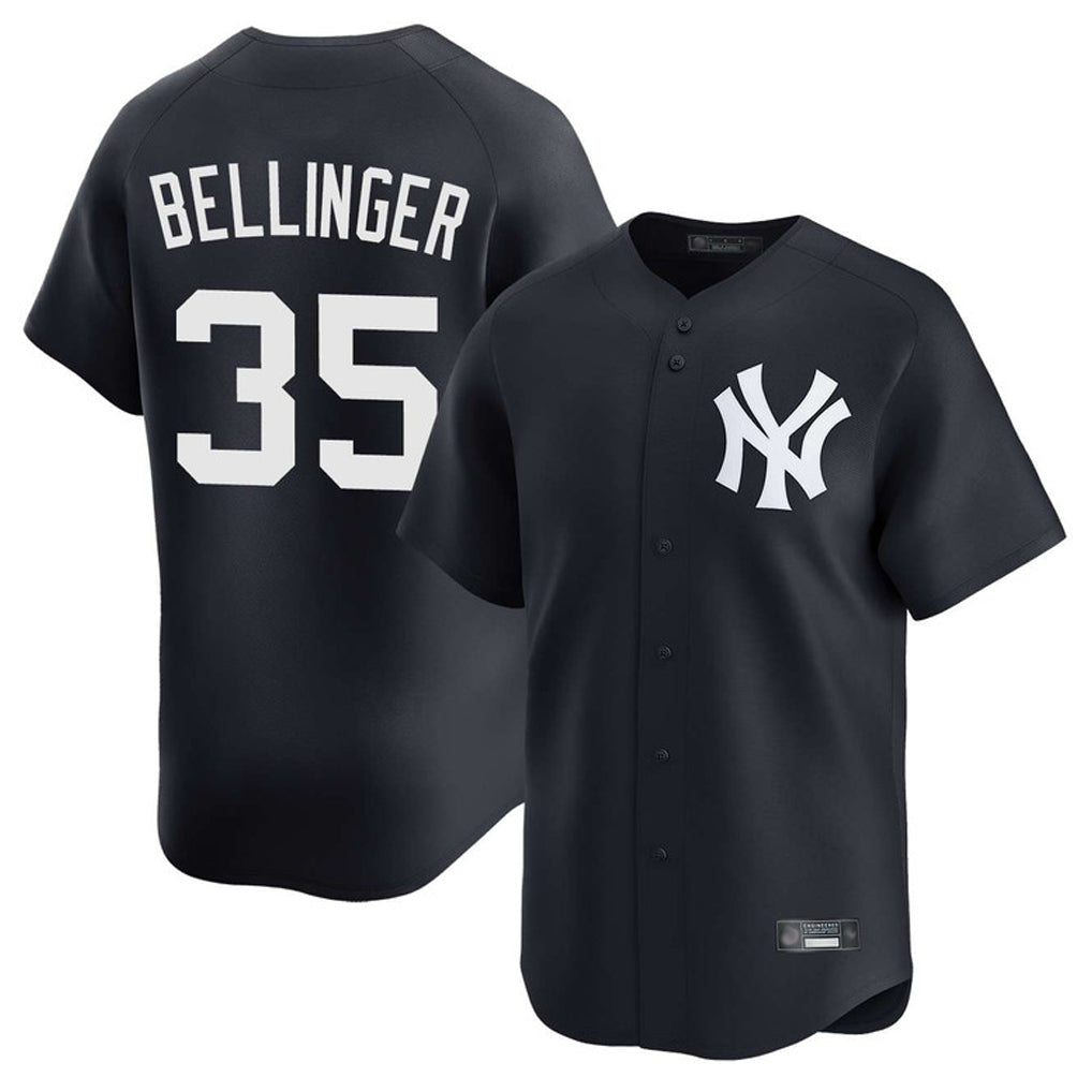 Ldoa NY.Yankees #35 Cody Bellinger Player Navy Limited Game Stitched Jerseys