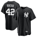 Ldoa NY.Yankees #42 Mariano Rivera Player Black Game Stitched Jerseys