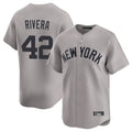 Ldoa NY.Yankees #42 Mariano Rivera Player Gray Limited Home Stitched Jerseys