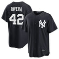 Ldoa NY.Yankees #42 Mariano Rivera Player Navy Game Home Stitched Jerseys