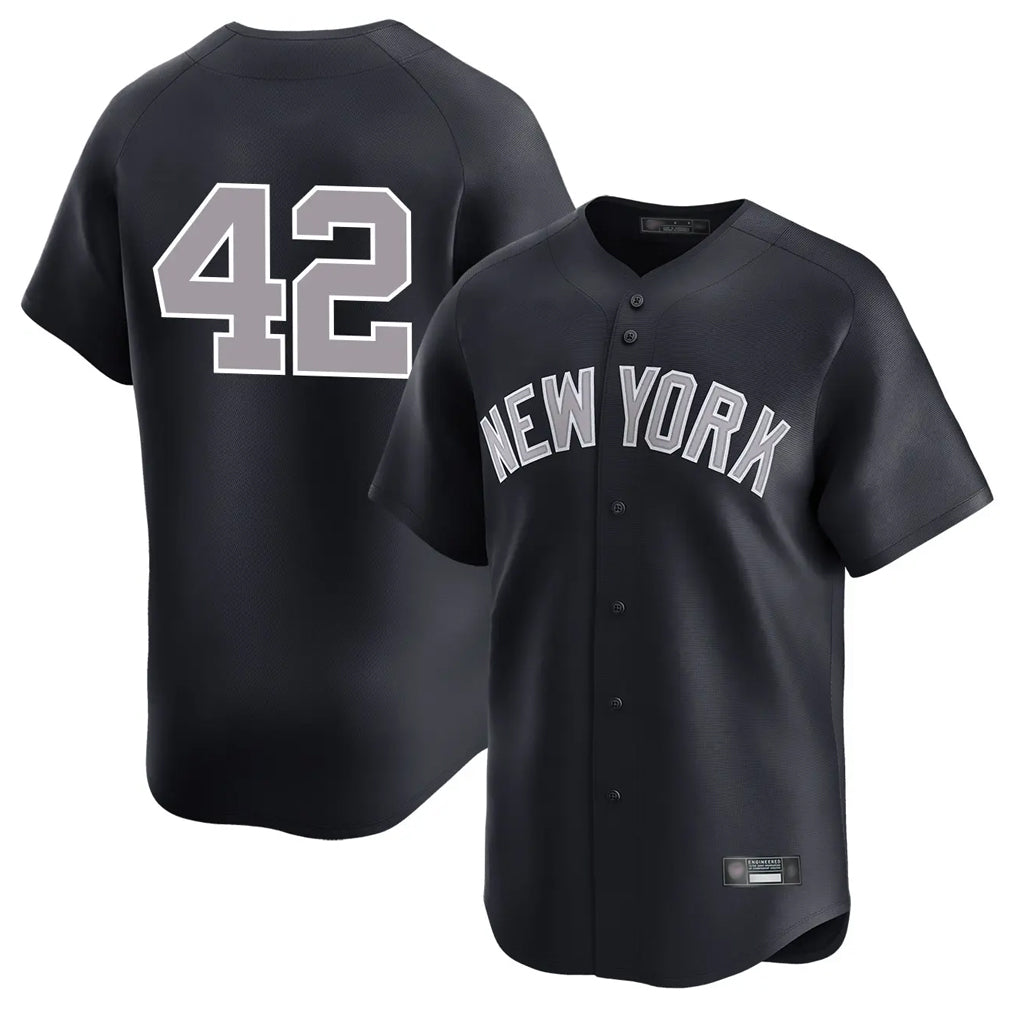 Ldoa NY.Yankees #42 Mariano Rivera Player Navy Limited Stitched Jerseys