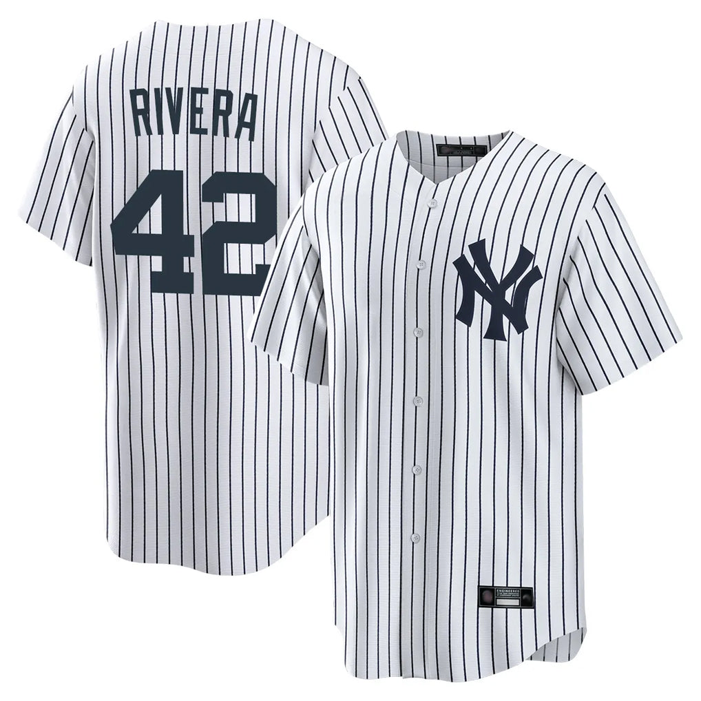 Ldoa NY.Yankees #42 Mariano Rivera Player White Game Home Stitched Jerseys