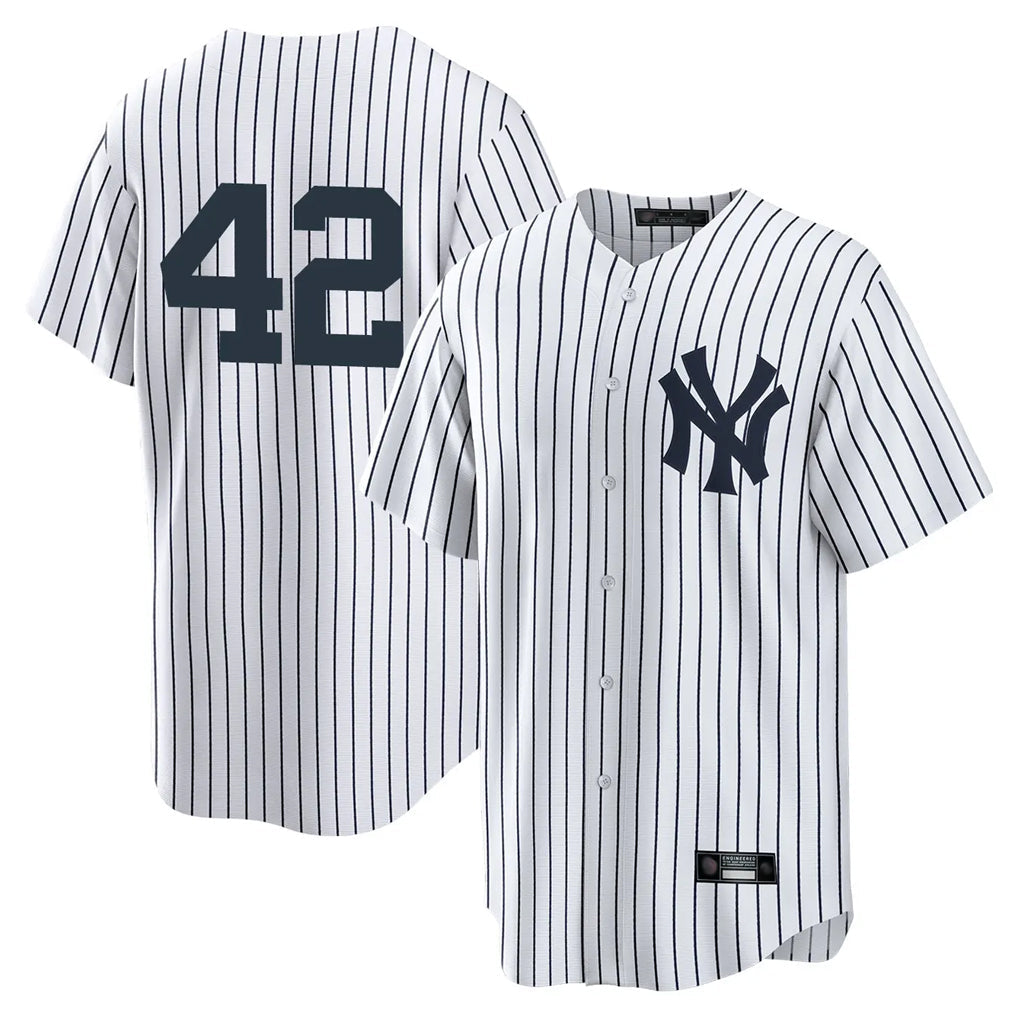 Ldoa NY.Yankees #42 Mariano Rivera Player White Game Stitched Jerseys