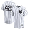 Ldoa NY.Yankees #42 Mariano Rivera Player White Limited Stitched Jerseys