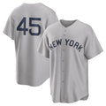 Ldoa NY.Yankees #45 Gerrit Cole Player Gray Field of Dreams Game Stitched Jerseys