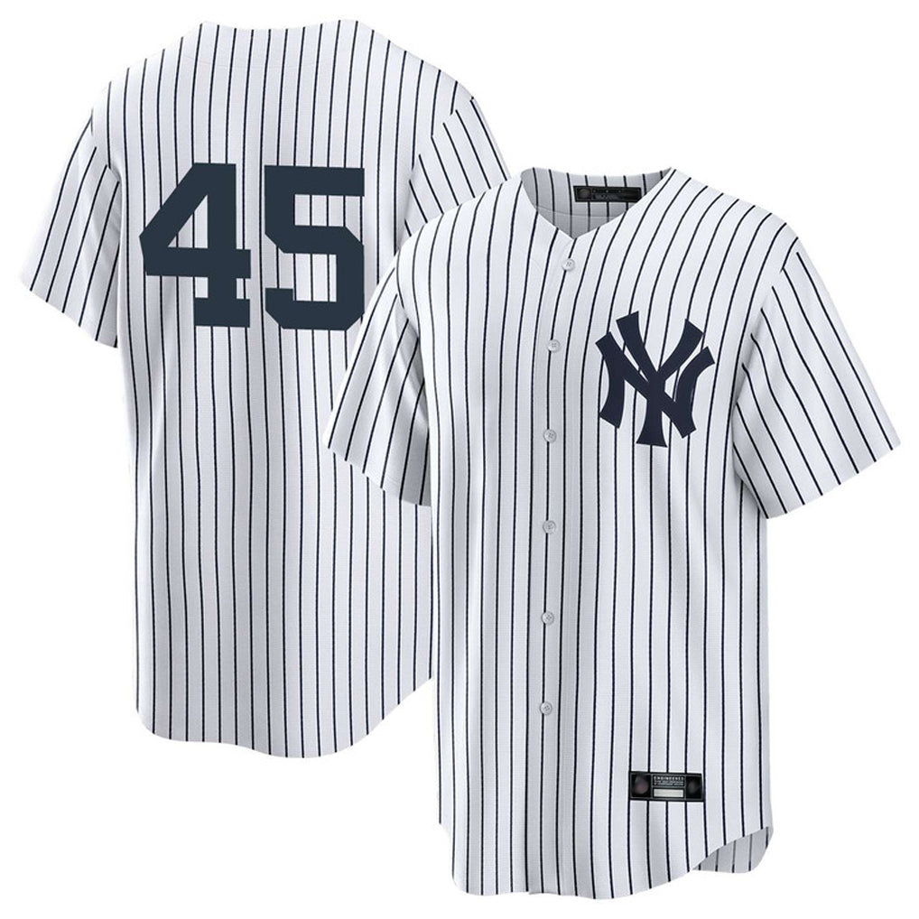 Ldoa NY.Yankees #45 Gerrit Cole Player White Game Home Stitched Jerseys