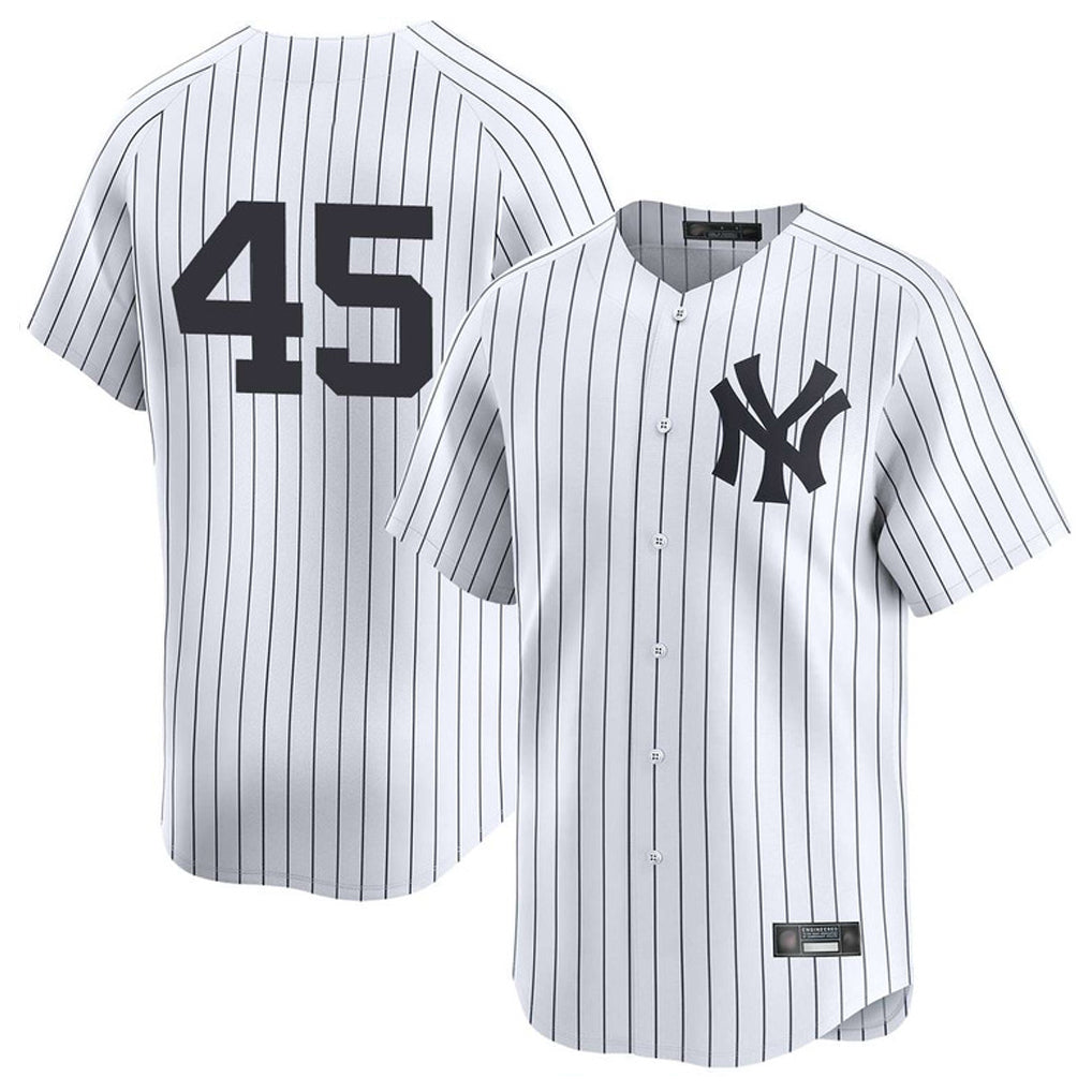 Ldoa NY.Yankees #45 Gerrit Cole Player White Limited Home Stitched Jerseys