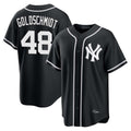 Ldoa NY.Yankees #48 Paul Goldschmidt Player Black Out Game Home Stitched Jerseys