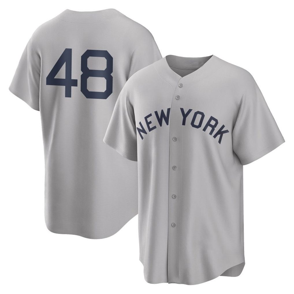 Ldoa NY.Yankees #48 Paul Goldschmidt Player Gray Field of Dreams Game Stitched Jerseys