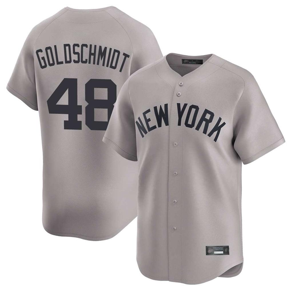 Ldoa NY.Yankees #48 Paul Goldschmidt Player Gray Limited Stitched Jerseys