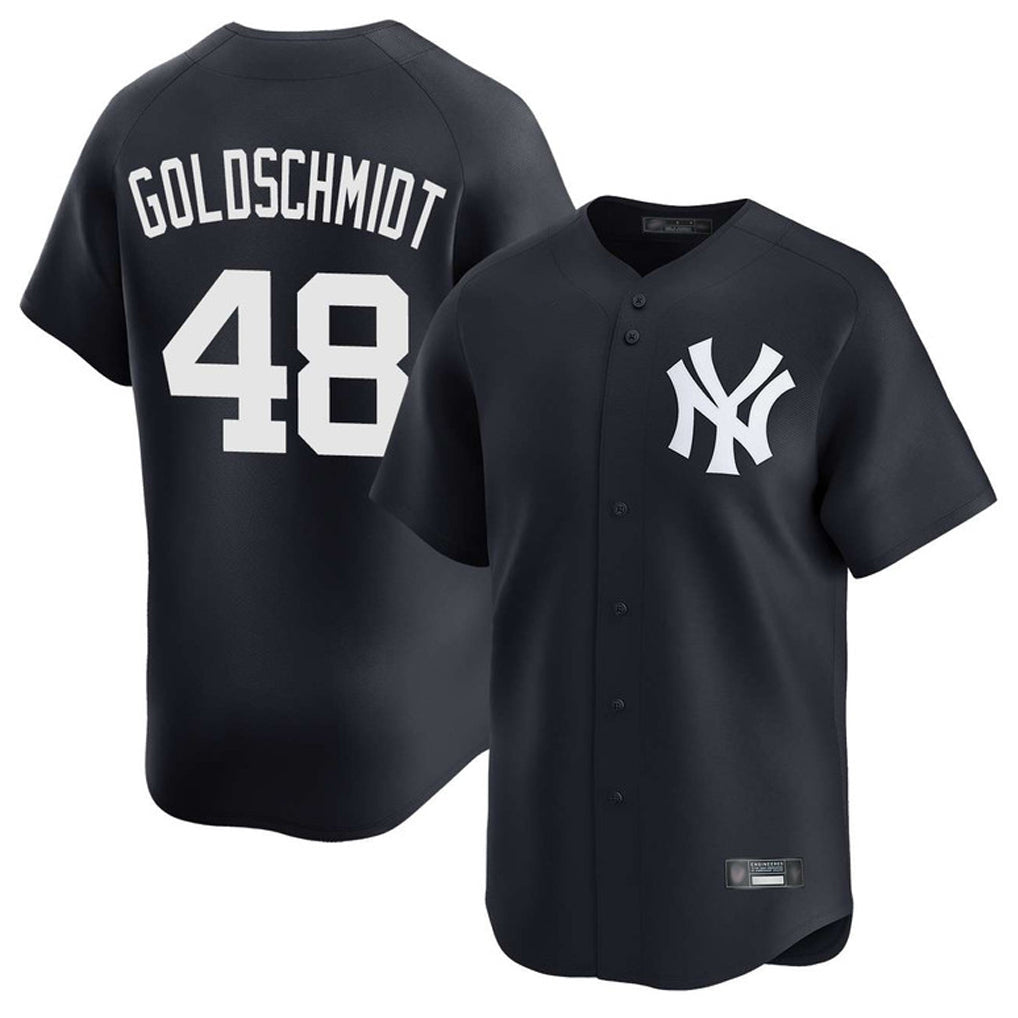 Ldoa NY.Yankees #48 Paul Goldschmidt Player Navy Limited Stitched Jerseys