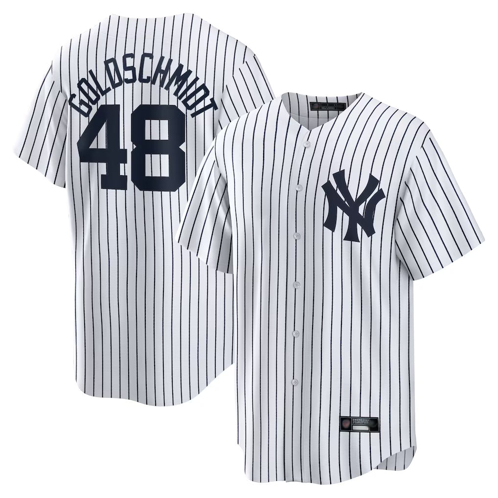 Ldoa NY.Yankees #48 Paul Goldschmidt Player White Game Home Stitched Jerseys