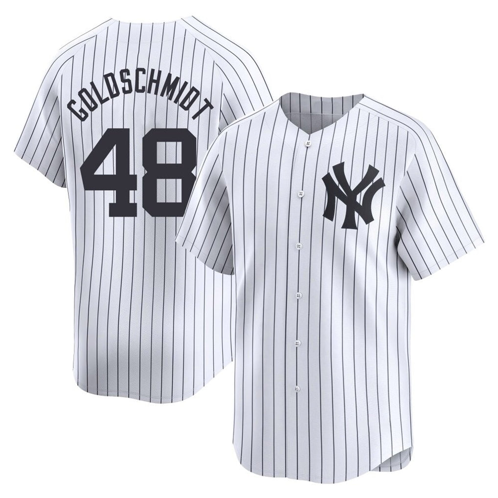 Ldoa NY.Yankees #48 Paul Goldschmidt Player White Limited Stitched Jerseys