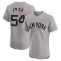 Ldoa NY.Yankees #54 Max Fried Player Gray Limited Elite Home Stitched Jerseys