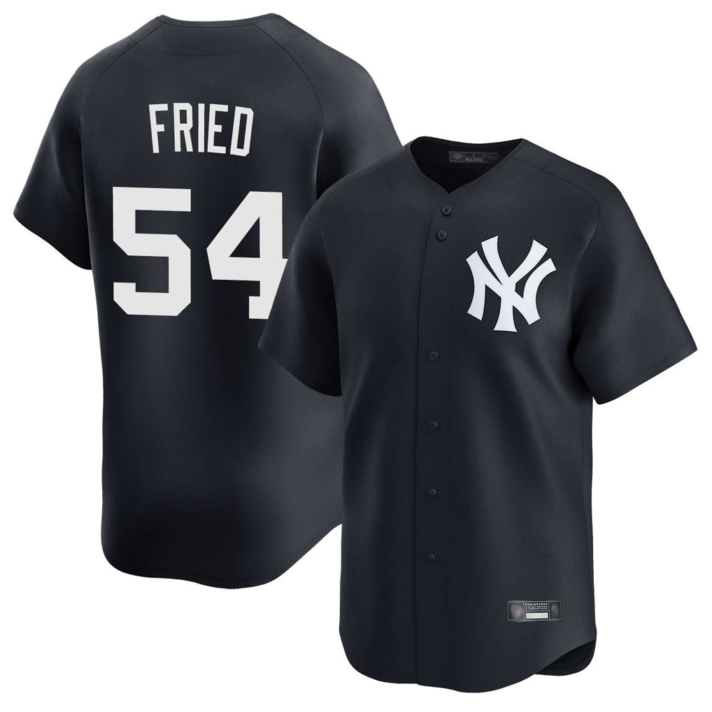 Ldoa NY.Yankees #54 Max Fried Player Navy Limited Game Stitched Jerseys