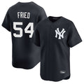 Ldoa NY.Yankees #54 Max Fried Player Navy Limited Game Stitched Jerseys