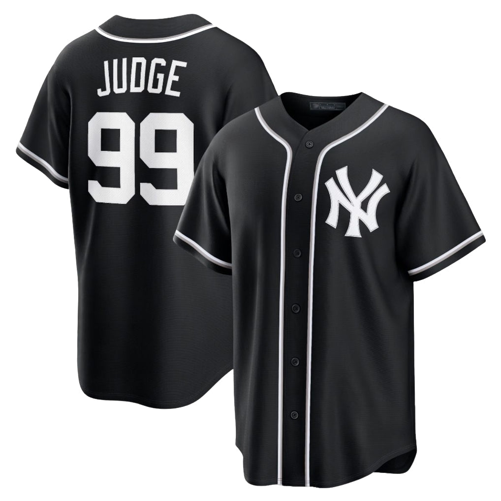 Ldoa NY.Yankees #99 Aaron Judge Player Black Out Game Stitched Jerseys