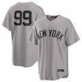 Ldoa NY.Yankees #99 Aaron Judge Player Gray Game Home Stitched Jerseys