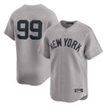 Ldoa NY.Yankees #99 Aaron Judge Player Gray Limited Home Stitched Jerseys